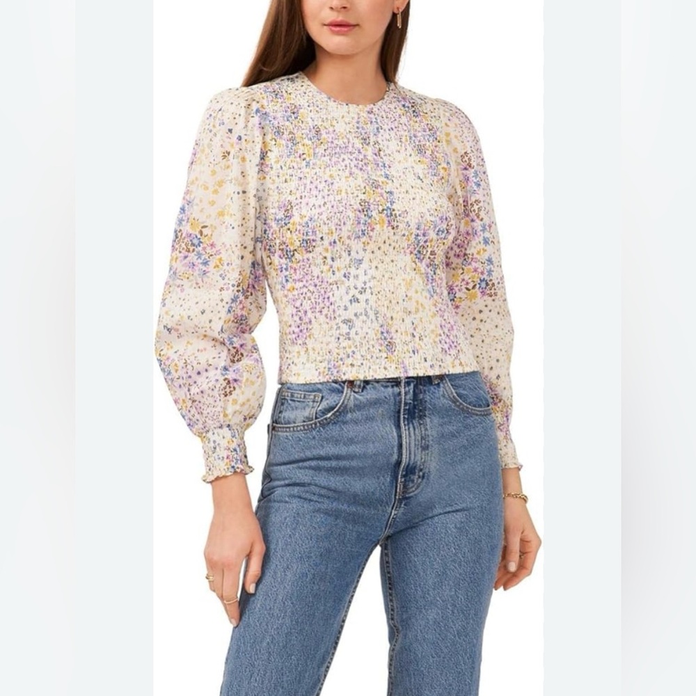 Floral Smocked Blouse